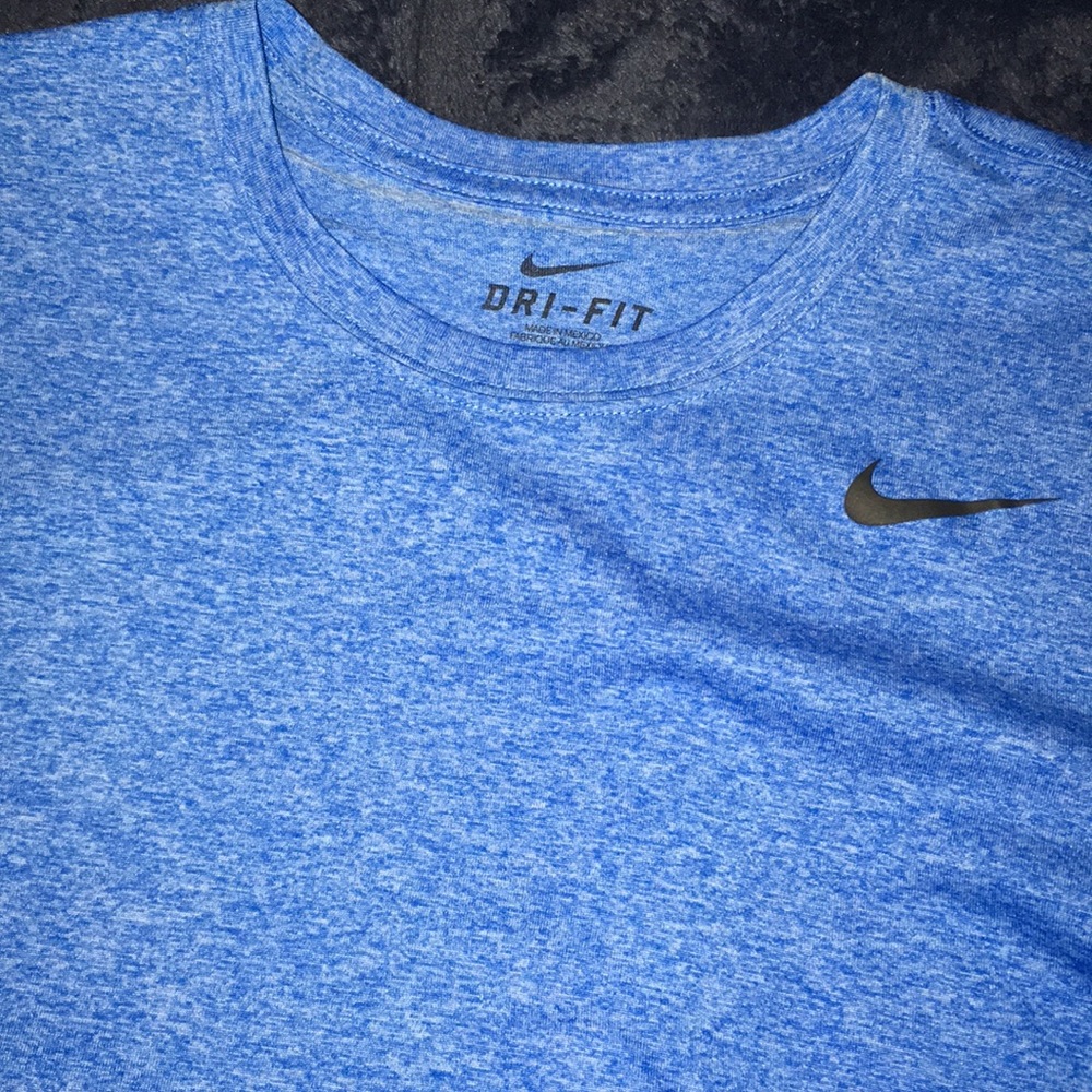 Nike Dri-Fit Blue Tee - Small